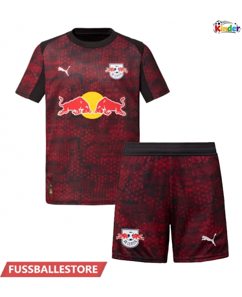 Günstige RB Leipzig Antonio Nusa #7 3rd trikot Kinder 2025-26 Kurzarm (+ Kurze Hosen)